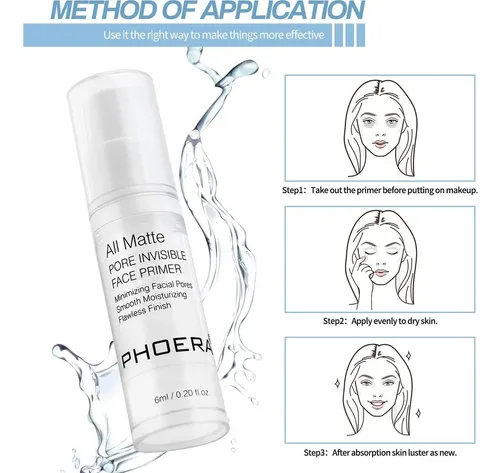Phoera Primer De Rostro Matte Con Hidratación 0.2 Fl Oz