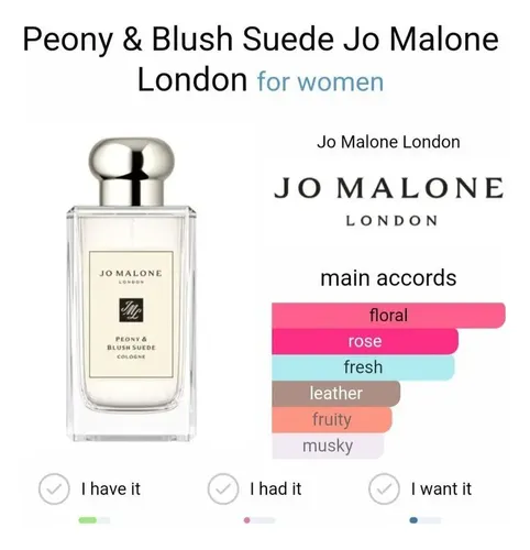 Jo Malone Peony Blush Suede Cologne Spray Para Mujer 1.7 Oz