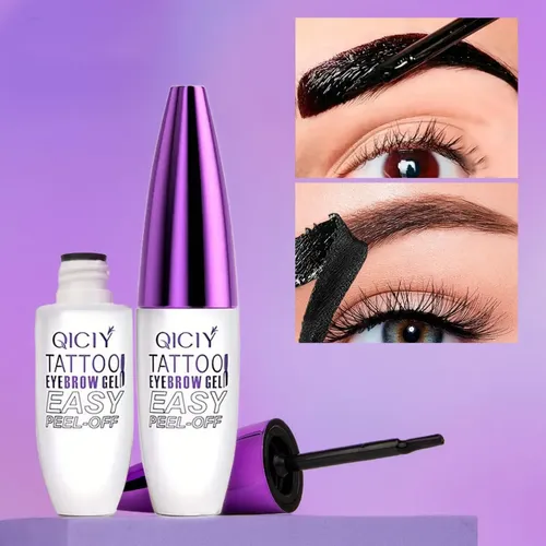 Qicyi Gel Tatuaje Para Cejas Resistente Al Agua Easy Marrón Claro