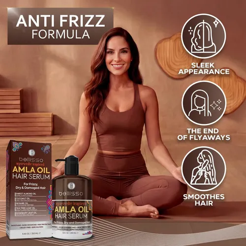 Serum Capilar Bellisso Amla Oil 250ml Anti Frizz Brillo