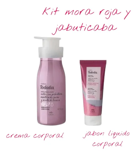 Kit Jabon Y Crema Corporal Mora Roja Y Jabuticaba Natura