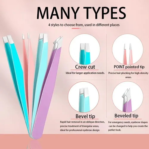 Set De Pinzas Para Cejas Adecuado Para Múltiples Escenarios
