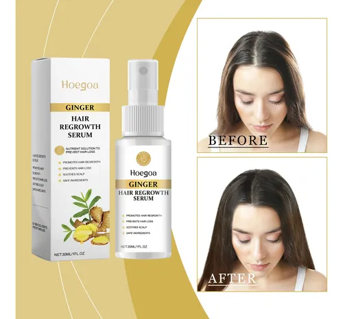 Spray Hoegoa Hair Essence Para Cabello Grueso, Suave Y Brill