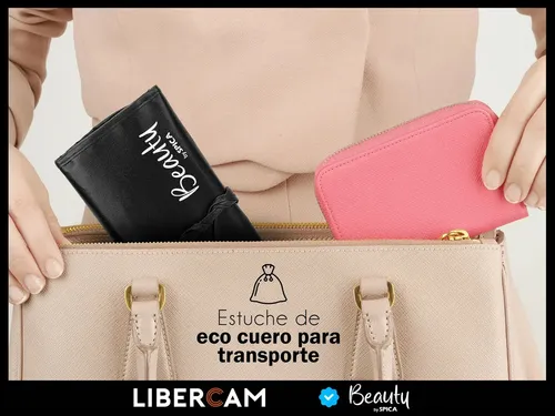 Set X32 Brochas Maquillaje Bambu BEAUTY BY SPICA Bro-01 Estuche Negro
