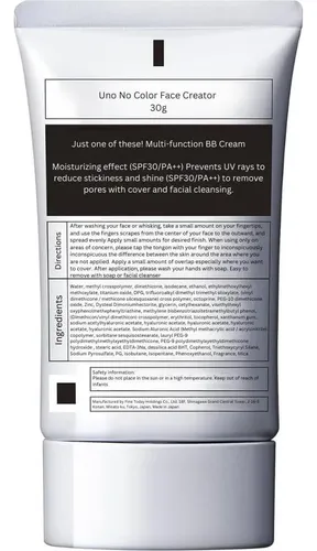 Crema Bb Sin Color Para Hombres Spf30 Pa+++ Uno