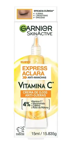 Garnier Express Aclara Crema De Ojos Reducción Ojeras Vit C