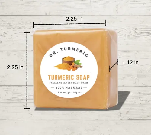 Limpiador Facial Y Corporal Soap Bar Dr. Turmeric, 3 X 100 G