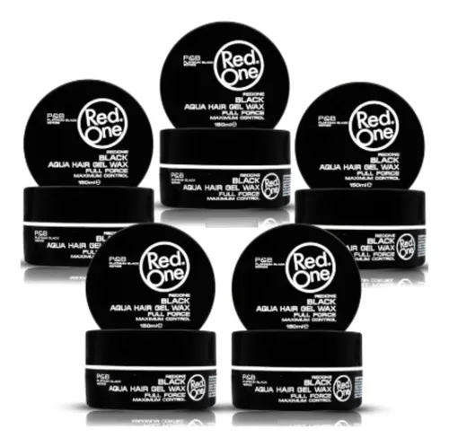 Cera Capilar Red One Aqua Hair Gel Wax Black 150ml