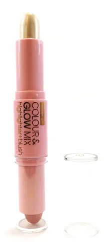 Rubor Blush + Iluminador Highlighter Barra 2 En 1 Pink 21