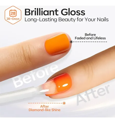 Set Base Y Top Coat Gel Modelones 15 Ml