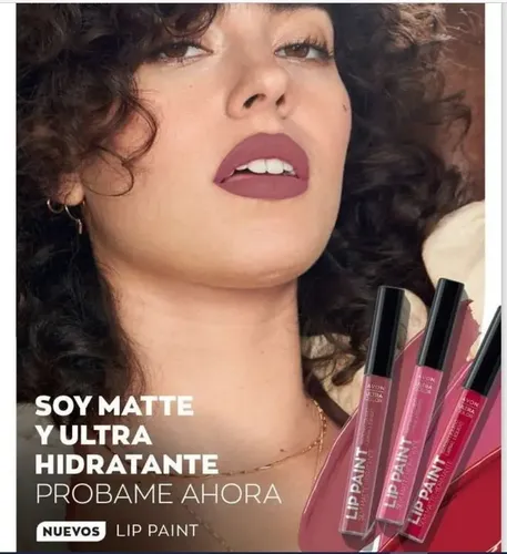 Avon Labial Líquido Lip Paint Matte Ultra Hidratante Acabado Mate Color Honey love