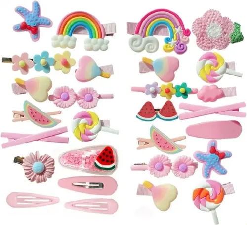 W Pinzas For El Cabello For Niñas, 28 Horquillas For Niñas