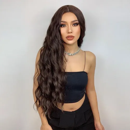 Peluca For Mujer Larga Rizada Ondulado A La Moda Para