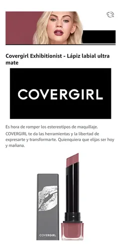 Labial Covergirl Exhibitionist 24 Ultra Matte 678 Sweeten Up