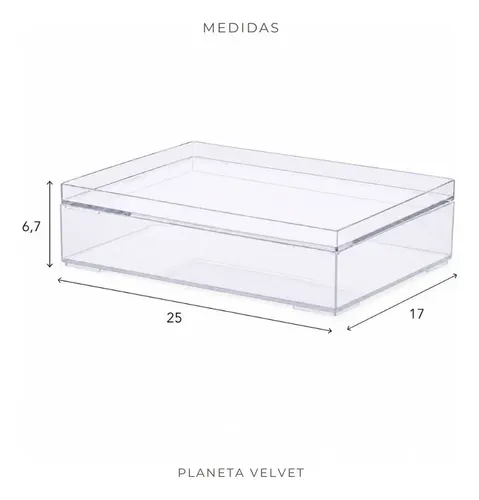 Organizador Acrílico Maquillaje Tapa Apilable Transparente