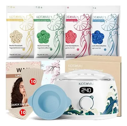 Polvo Depilatorio Kotamu Bead Wax Kit Depilacion Facial Wavi