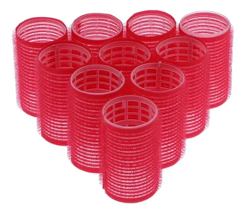 Rulos De Peluquería 10x-rojo-36mm Descrito Descrito