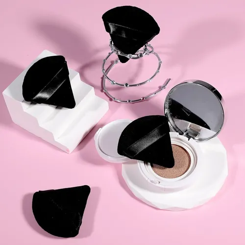 Esponja De Maquillaje Powder Puff Face Con Forma De Triángul