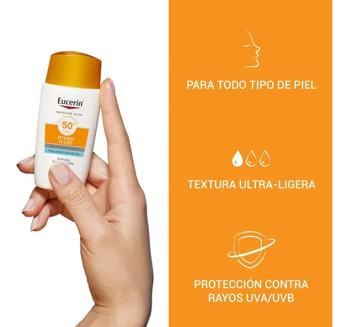 Protector Solar Eucerin Sun Hydro Fluid Fps50+ X 50 Ml