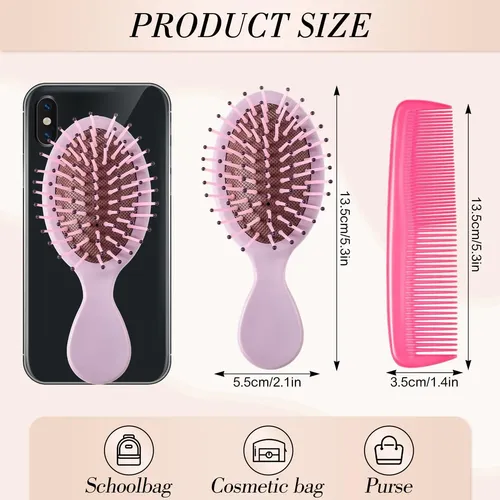 Mini Cepillo Para Cabello Húmedo, Set De 30 Piezas Y Peines