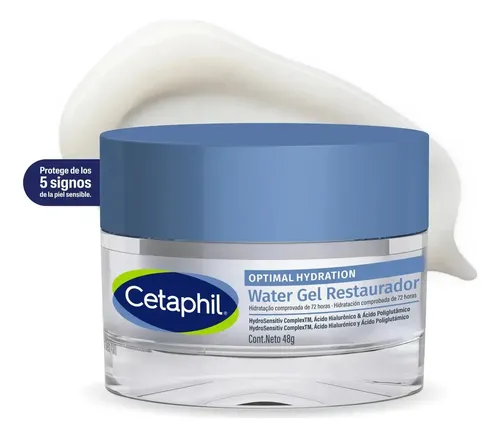 Cetaphil Optimal Hydration Water Gel Hidratante Con Ácido Hialurónico x 478 ml