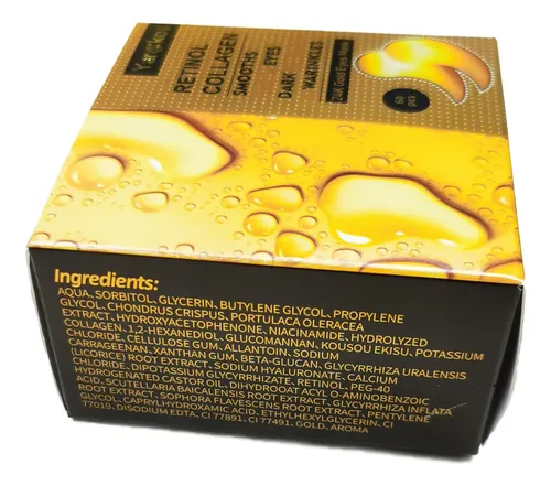 60 Parches De Oro 24 Quilates Para Tratar Ojeras Y Bolsas