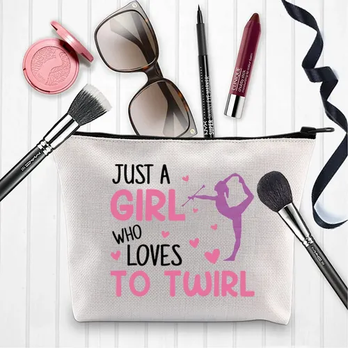 Bolsa De Maquillaje Xyanfa Baton Twirling Just A Girl Who Lo