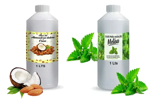 Oleo De Masajes Combo 2 U Coco Almendra Melisa 1lt Belgrano