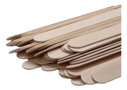 Craft Wood Sticks, Espátula Para Encerar Qudaily, 500 Unidad