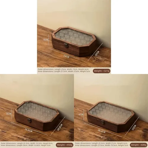 Caja De Almacenamiento De Cosméticos De Madera Para El Hogar