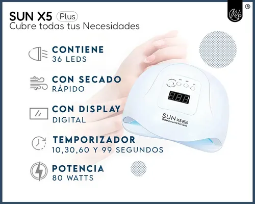 Kit Inicial Uñas Y Semipermanente Cabina Completo 44 Piezas