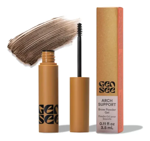 Gel Para Cejas Gen See Marrón Medio, 3,5 Ml, Tinte Y Fijació