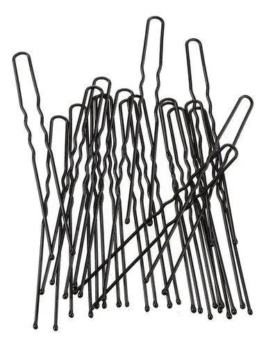 100 Broches De Pelo De Metal Negro De 7 Cm De Largo Para Hac