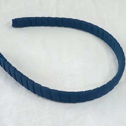 Vincha Para El Pelo, Forrada, Nena Mujer Color Azul Marino