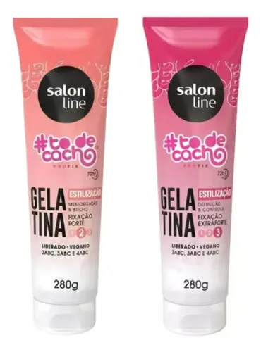 Salon Line Gelatina Fijación Fuerte + Extra Fuerte 280g