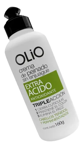 Crema De Peinar Triple Acción S/enjuague Extra Ácido Olio
