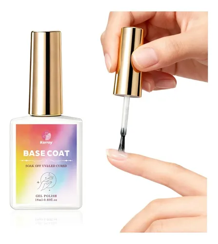 Base Coat Gel Transparente Karroy 18 Ml Para Uñas