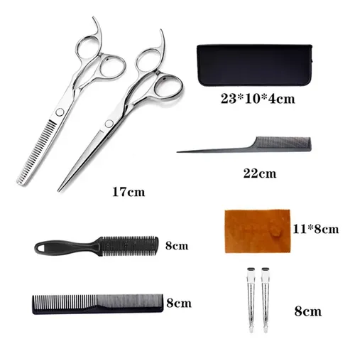 Set Tijeras Profesionales Para Cortar Y Entresacar Cabello