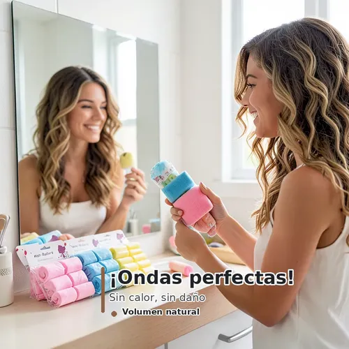 Esponja Para Rizos De Cabello, Rulos De Esponja Huecos