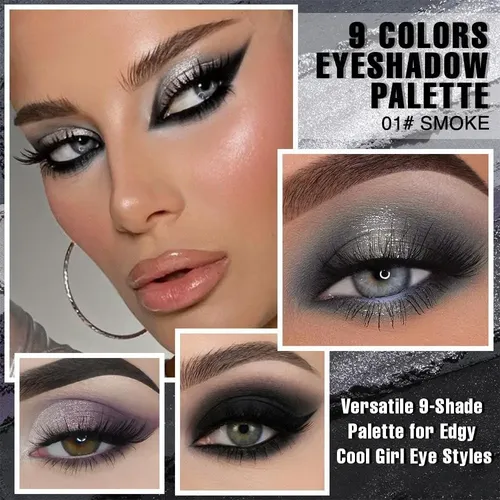 Paleta De Sombras Smoke 9 Colores Cakaila 9color