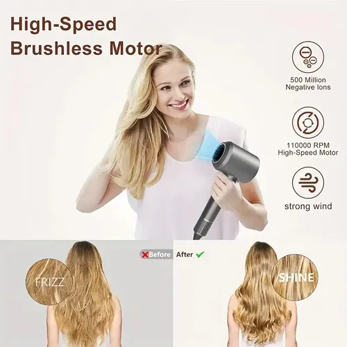 Secador De Pelo Profesional Supersónico Portátil 1800w