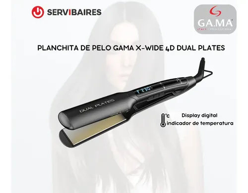 Planchita De Pelo Gama Digital X-wide Dual Plates 4d