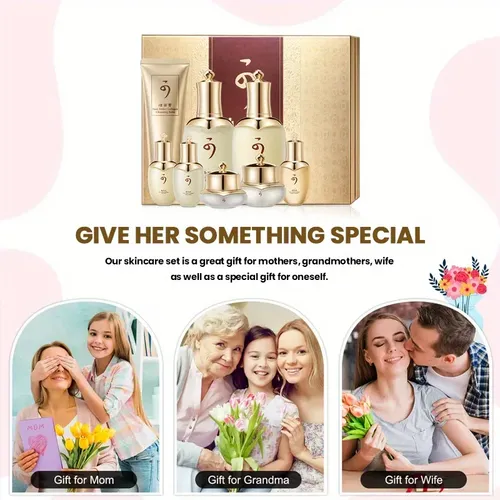 Set Facial De Colágeno 8 Pzs Hidratante Para Mujer