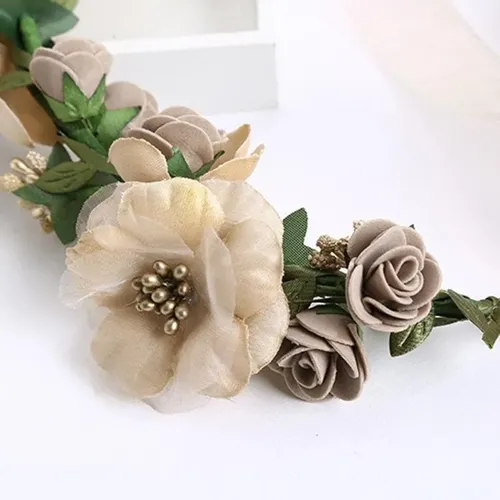 Flower Hair Garland Wedding Bridal Floral Wreath