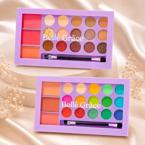 Paleta Sombras Ojos Rubor Brillante Mate 15 Tonos Veoquiero