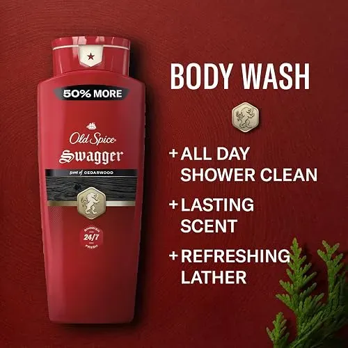 Gel De Ducha Corporal Old Spice Red Collection Swagger Cedro