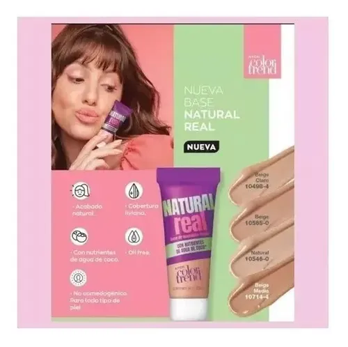 Base De Maquillaje Liquida Avon Color Trend Natural Real
