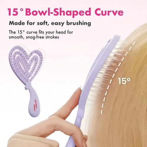 Cepillo De Pelo Wisdom Flower Desenredante Para Cabello Moja