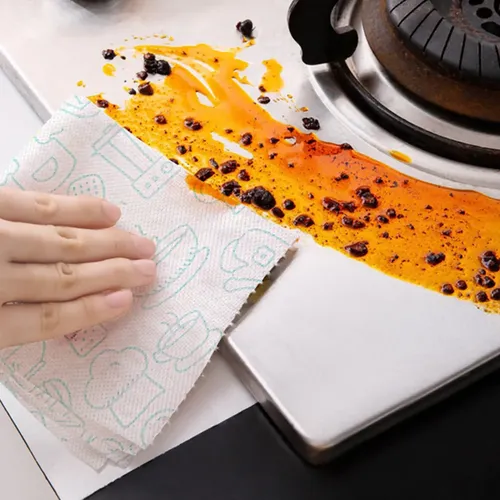 10 Rollos De Toallitas Limpiadoras Reutilizables Para El Hog