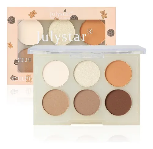 Julystar Paleta 6 Contorno Mate Brillo Natural Effect Dimens